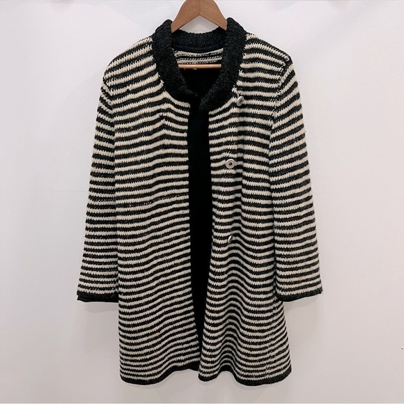 VINTAGE wool striped coat - Picture 1 of 16
